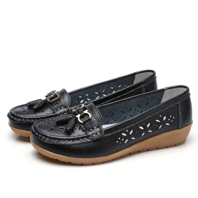 Mocasines transpirables ortopédicos para mujer