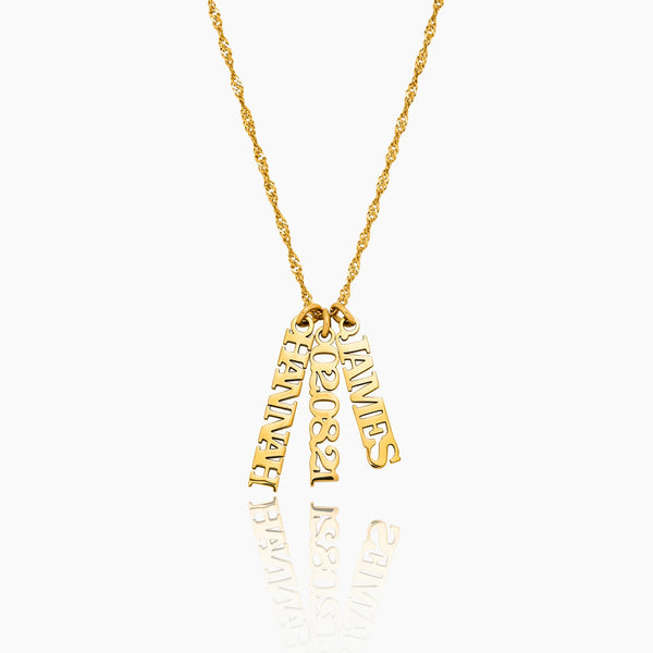 Singapore Multi Name Necklace