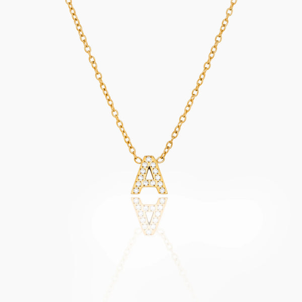 Pavé Initial Necklace