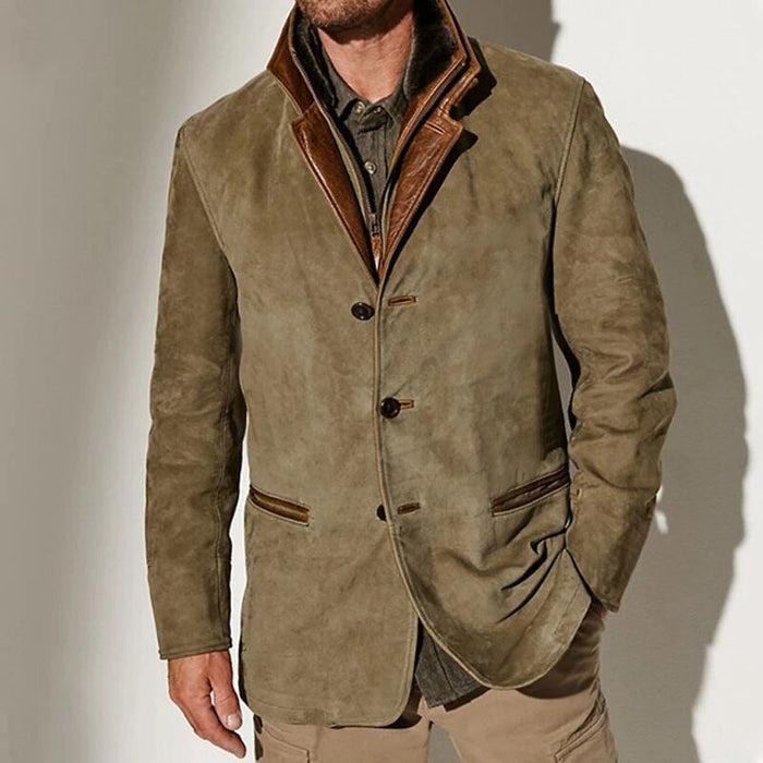 Chaqueta abotonada de invierno para hombre