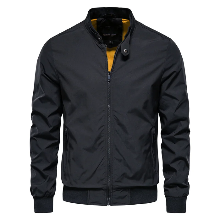 Chaqueta clásica negra para hombre