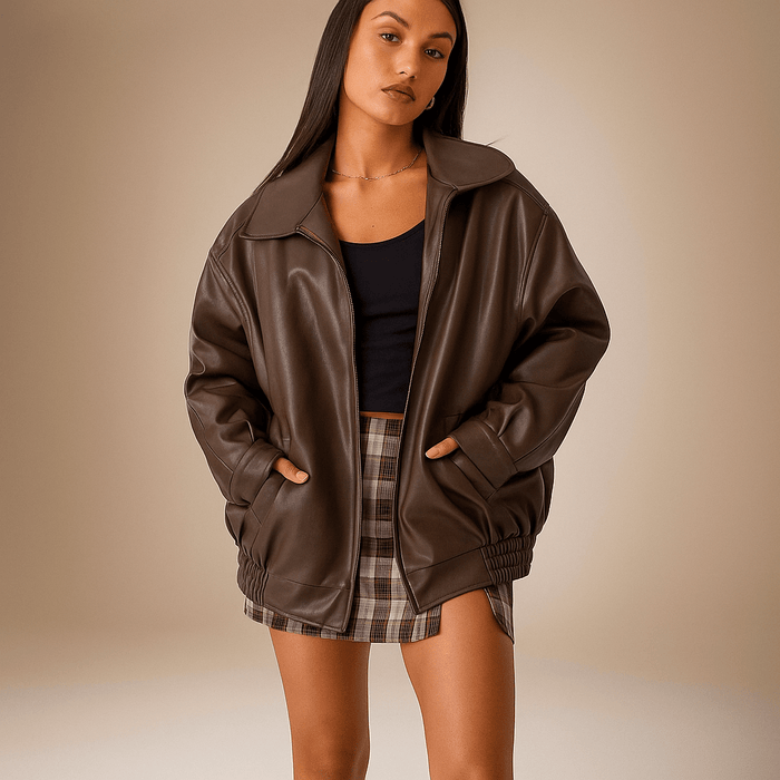 Chaqueta de piel para mujer