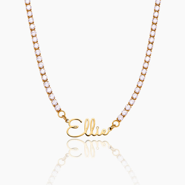 Signature Name Tennis Necklace