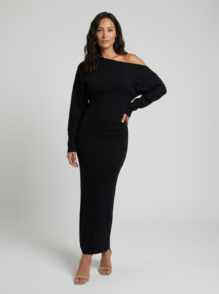 Amy | Vestido maxi de punto