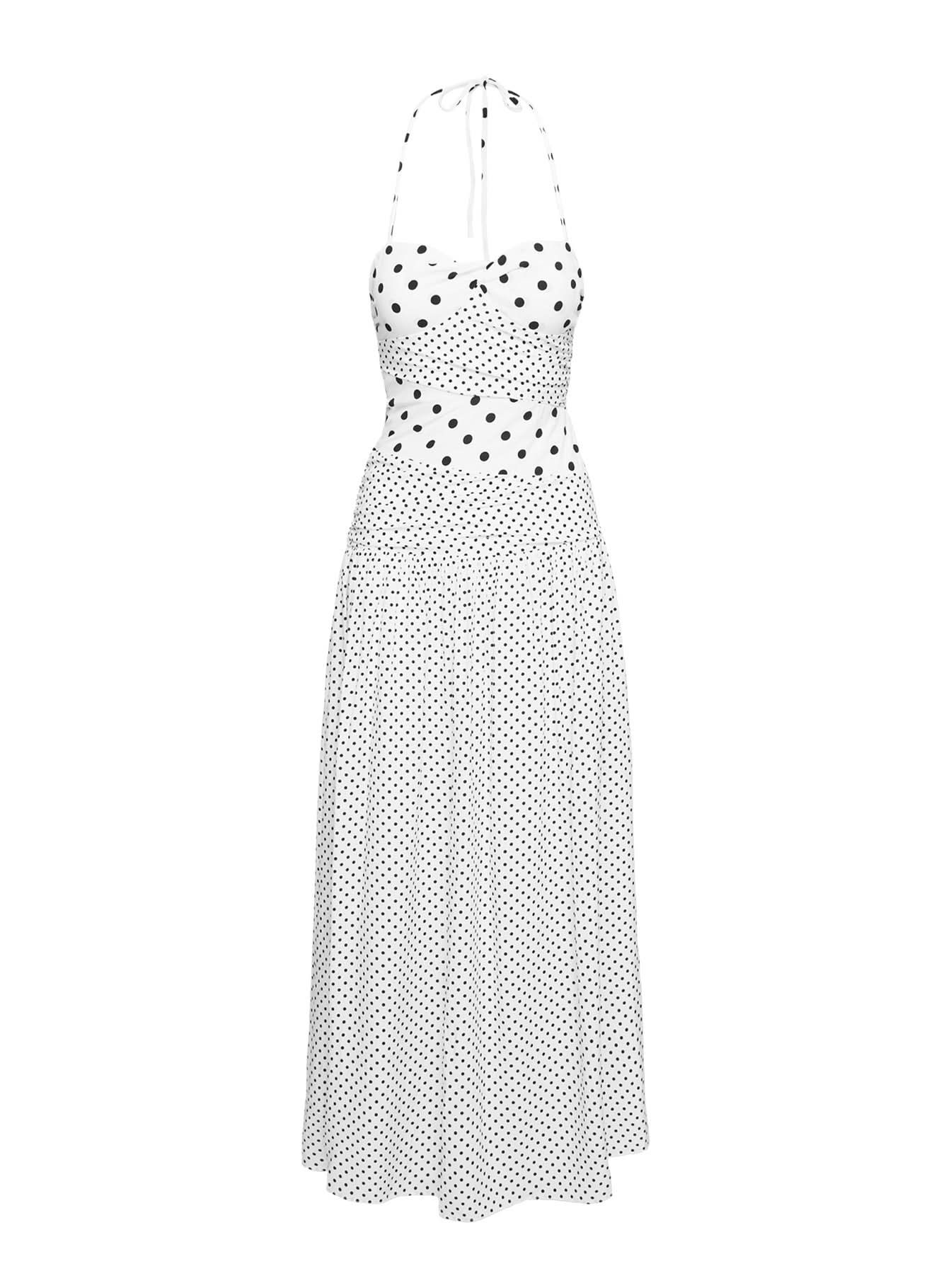 Vienna | Vestido maxi de lunares