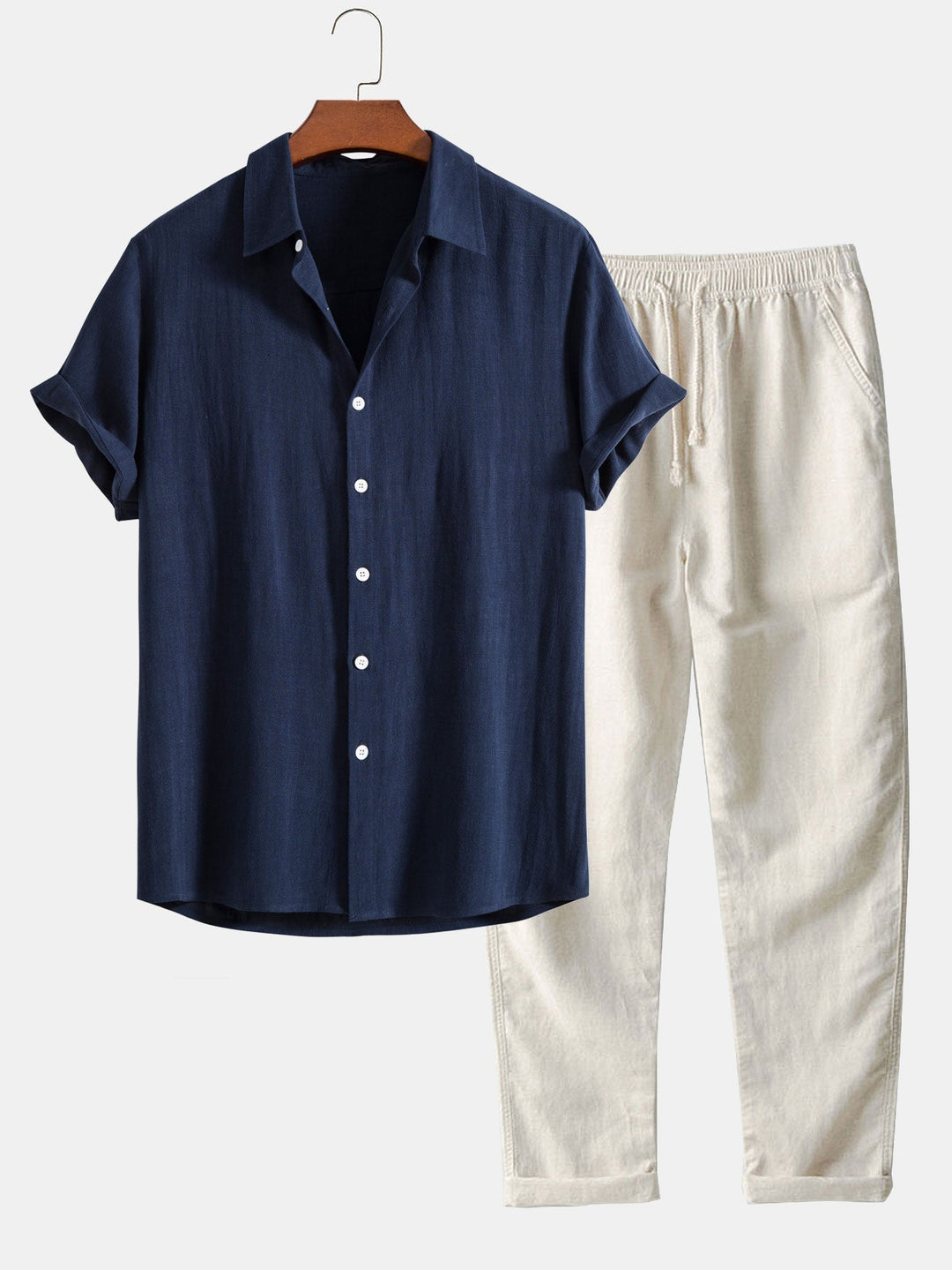 Conjunto de verano de corte holgado para hombre