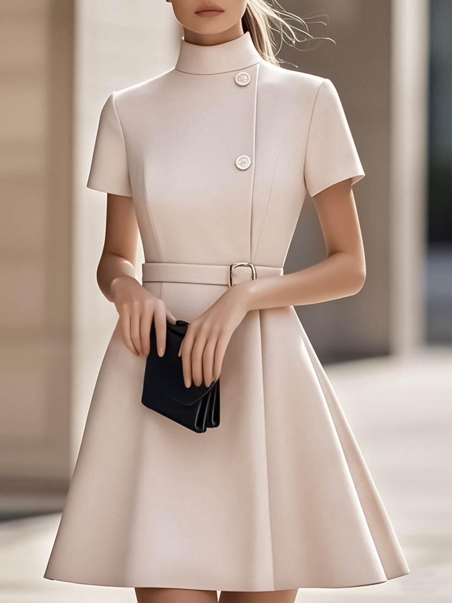 Vestido mini de corte en A de fiesta para mujer