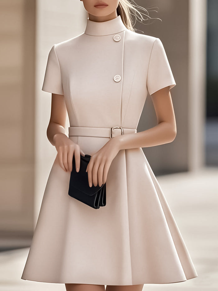 Vestido mini de corte en A de fiesta para mujer