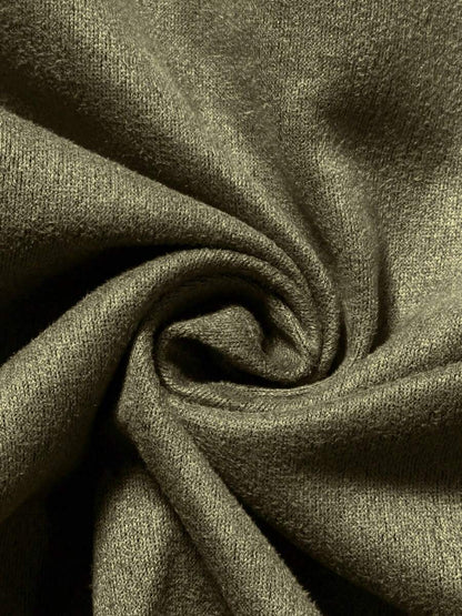 Men’s Suede Fleece Zip-Up Bomber Jacket