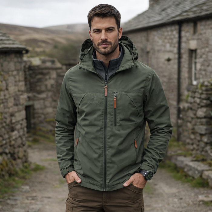 Chaqueta impermeable para hombre