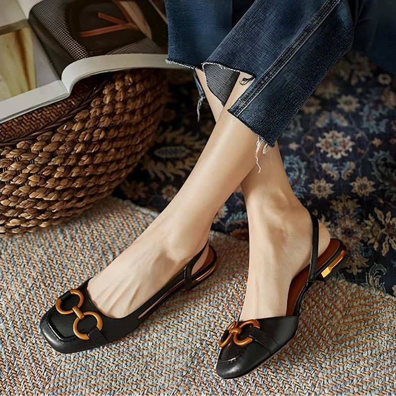 Sandalias elegantes vintages con estilo para mujer