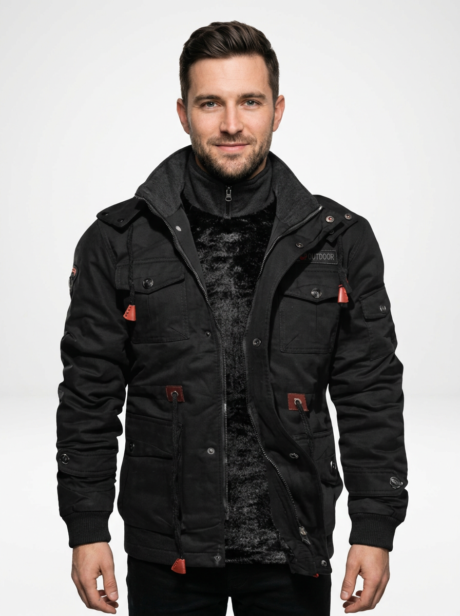 Men’s Utility Zip Front Bomber Jacket
