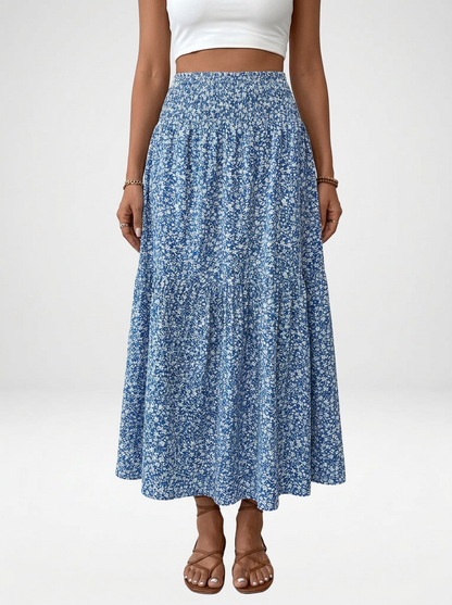 Floral A-Line Maxi Skirt
