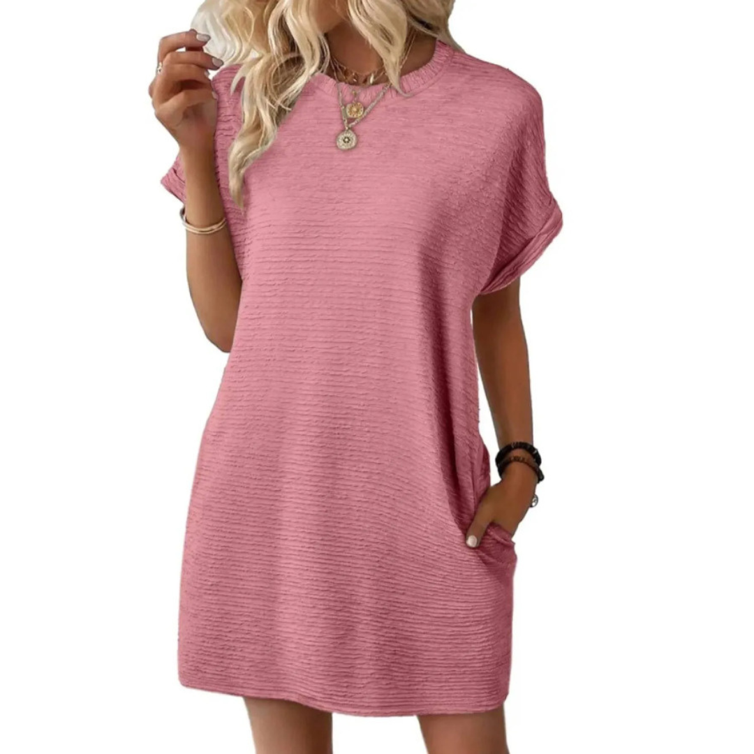 Vestido de verano de corte en A con bolsillos para mujer