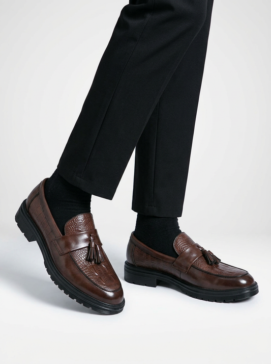 Men’s Tassel Thick Sole Dress Loafers