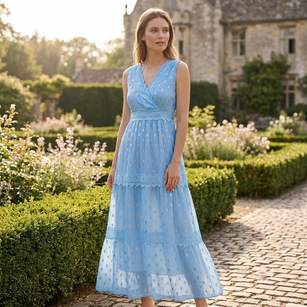 Nina | Vestido largo elegante sofisticado de encaje