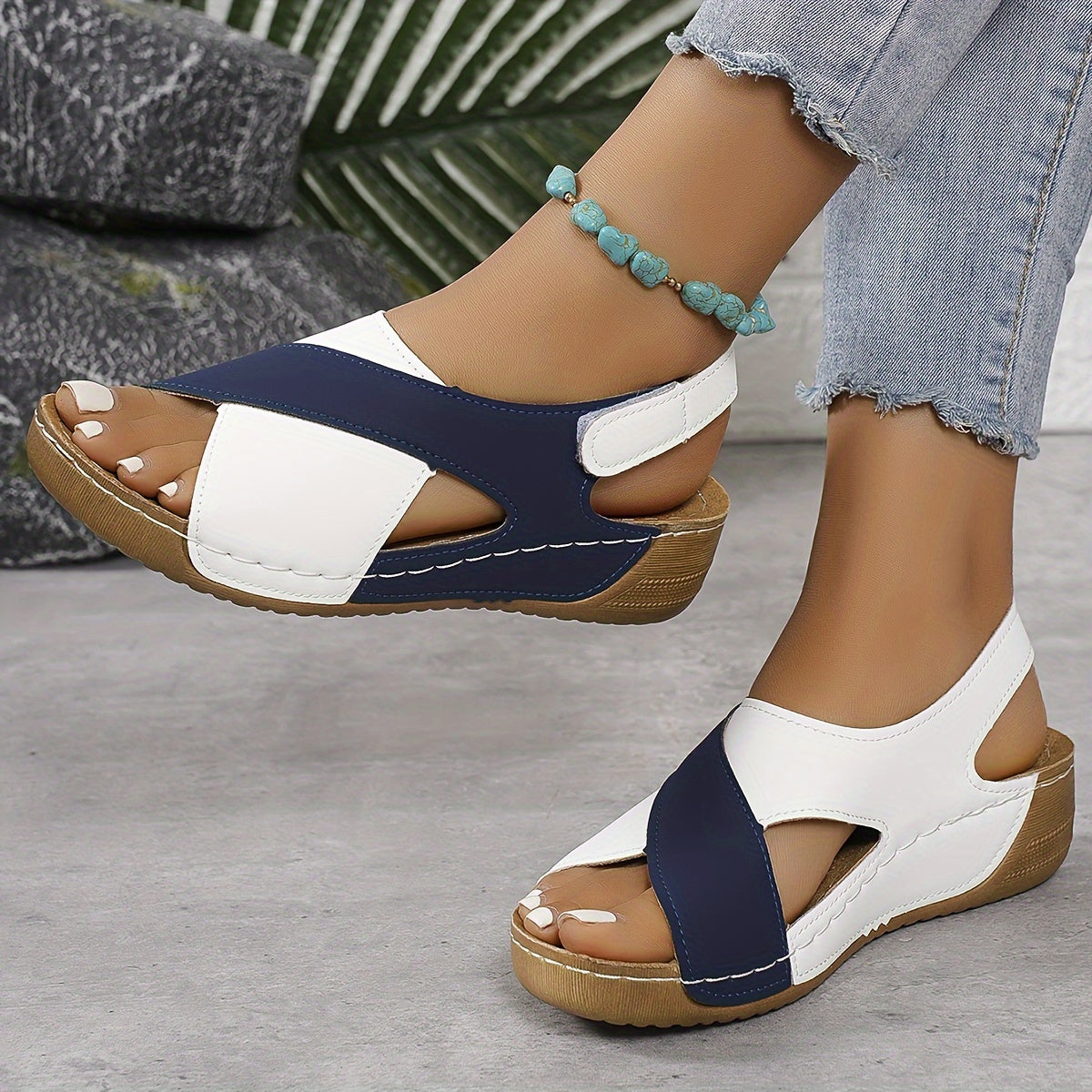 Zapatos ortopédicos cómodos de uso diario de piel para mujer