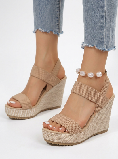 Espadrille Platform Ankle Strap Wedge Sandals