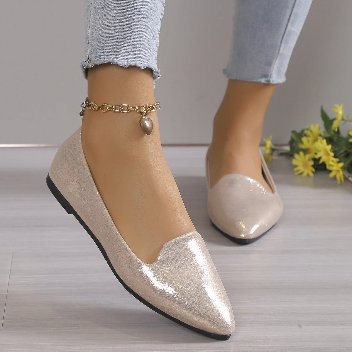 Bailarinas flexibles con estilo cómodas para mujer