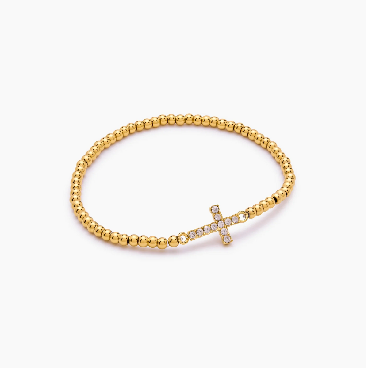 Beaded Cross Bracelet