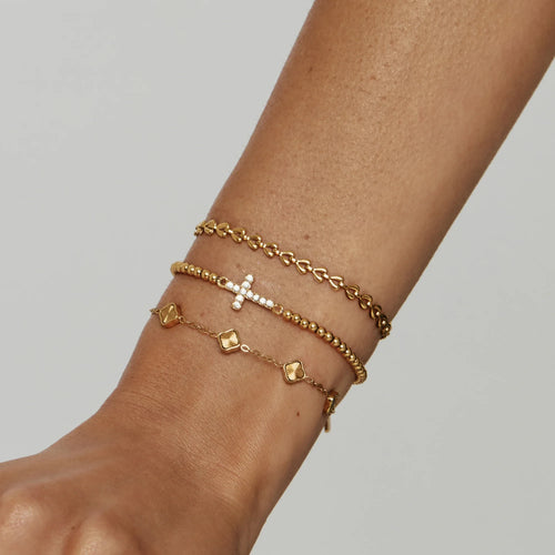 Beaded Cross Bracelet