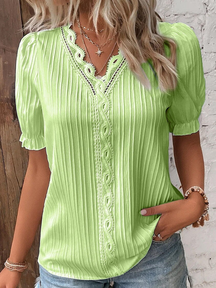 Camisa de encaje para mujer