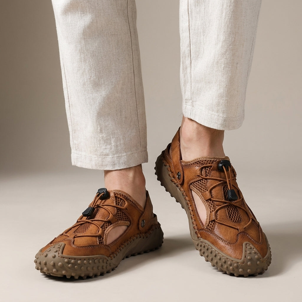 Zapatos sin cordones de verano de malla para hombre