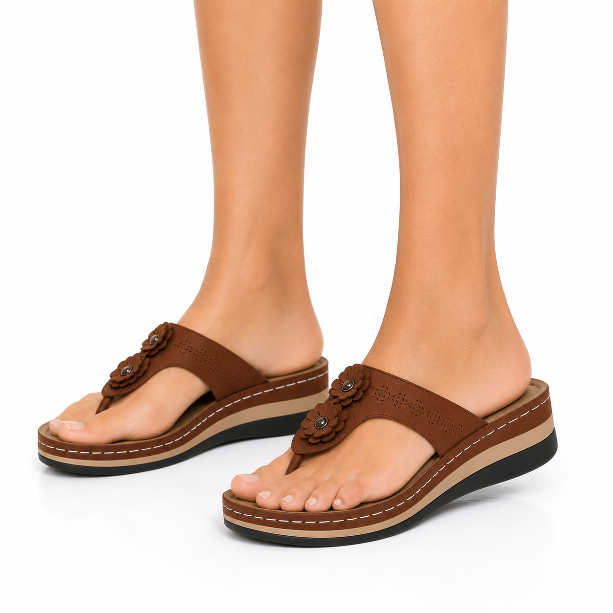 Zapatillas de casa ortopédicas cómodas de soportes para mujer