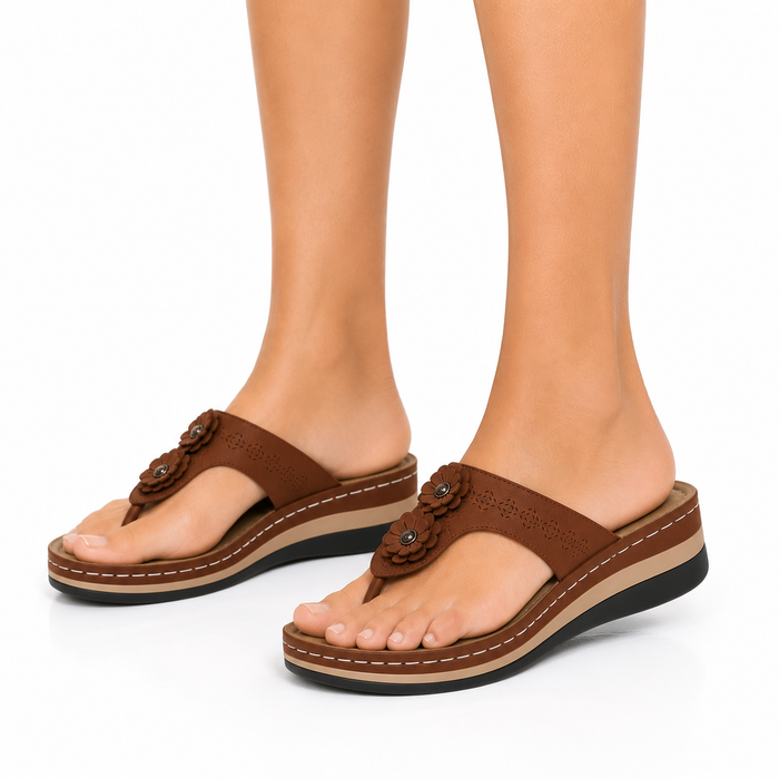 Zapatillas de casa ortopédicas cómodas de soportes para mujer