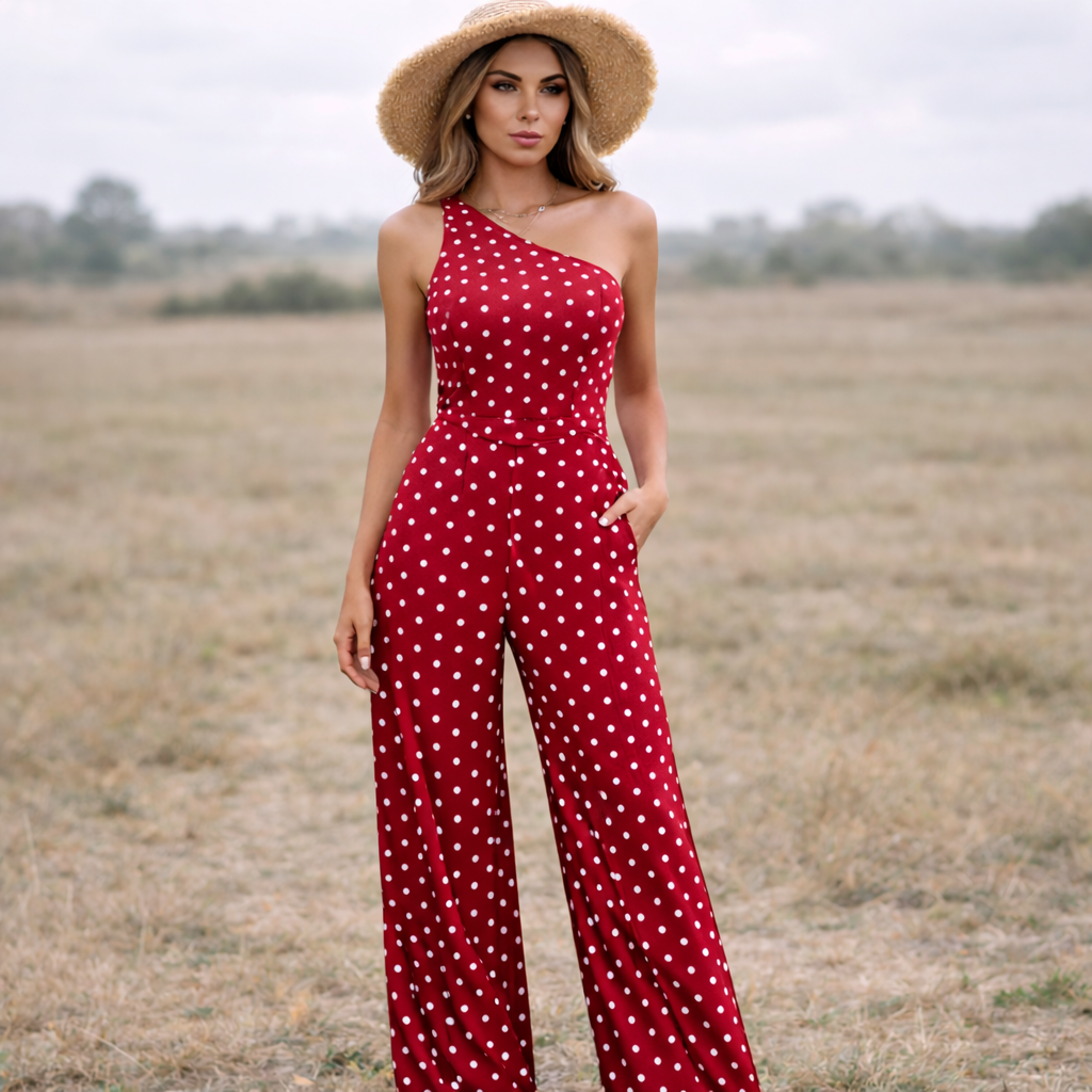Vestido de lunares de tejido ligero