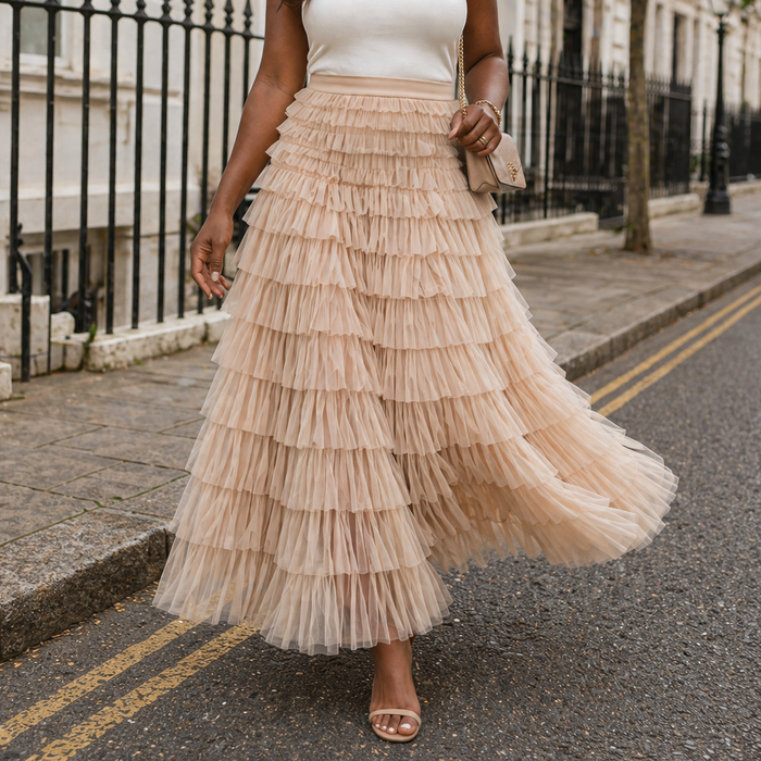 Romantic | Falda maxi de tul