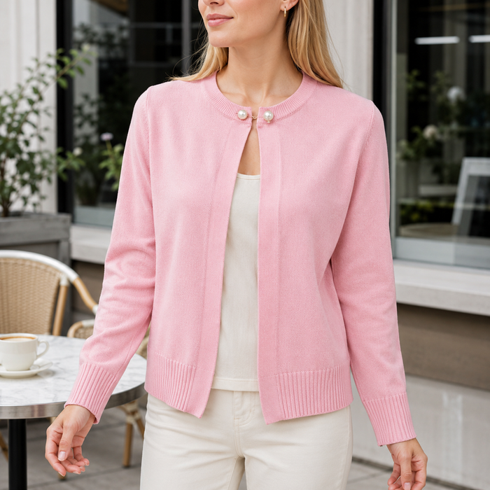Cárdigan corto elegante cómodo para mujer