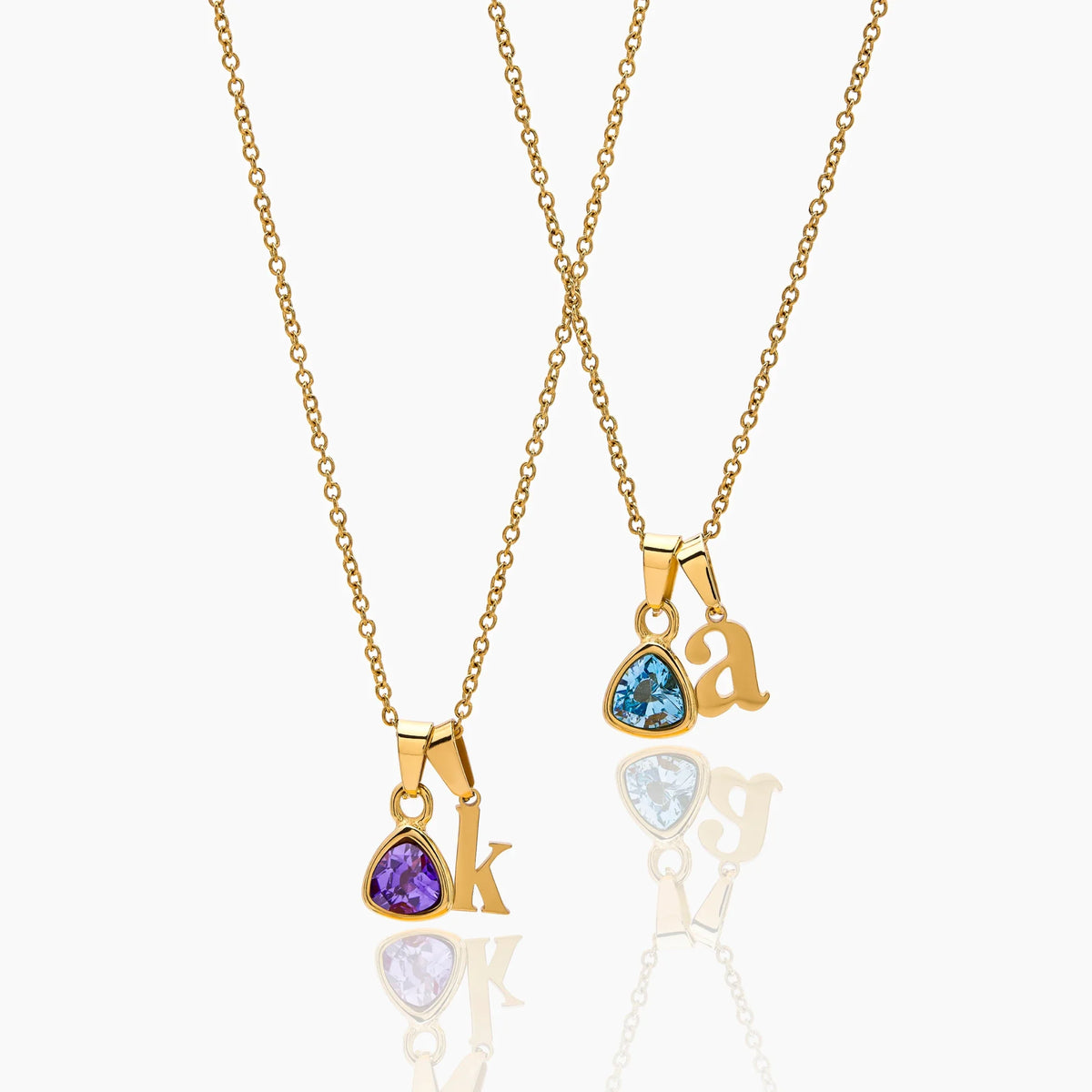 By Heart Initial & Birthstone Necklace