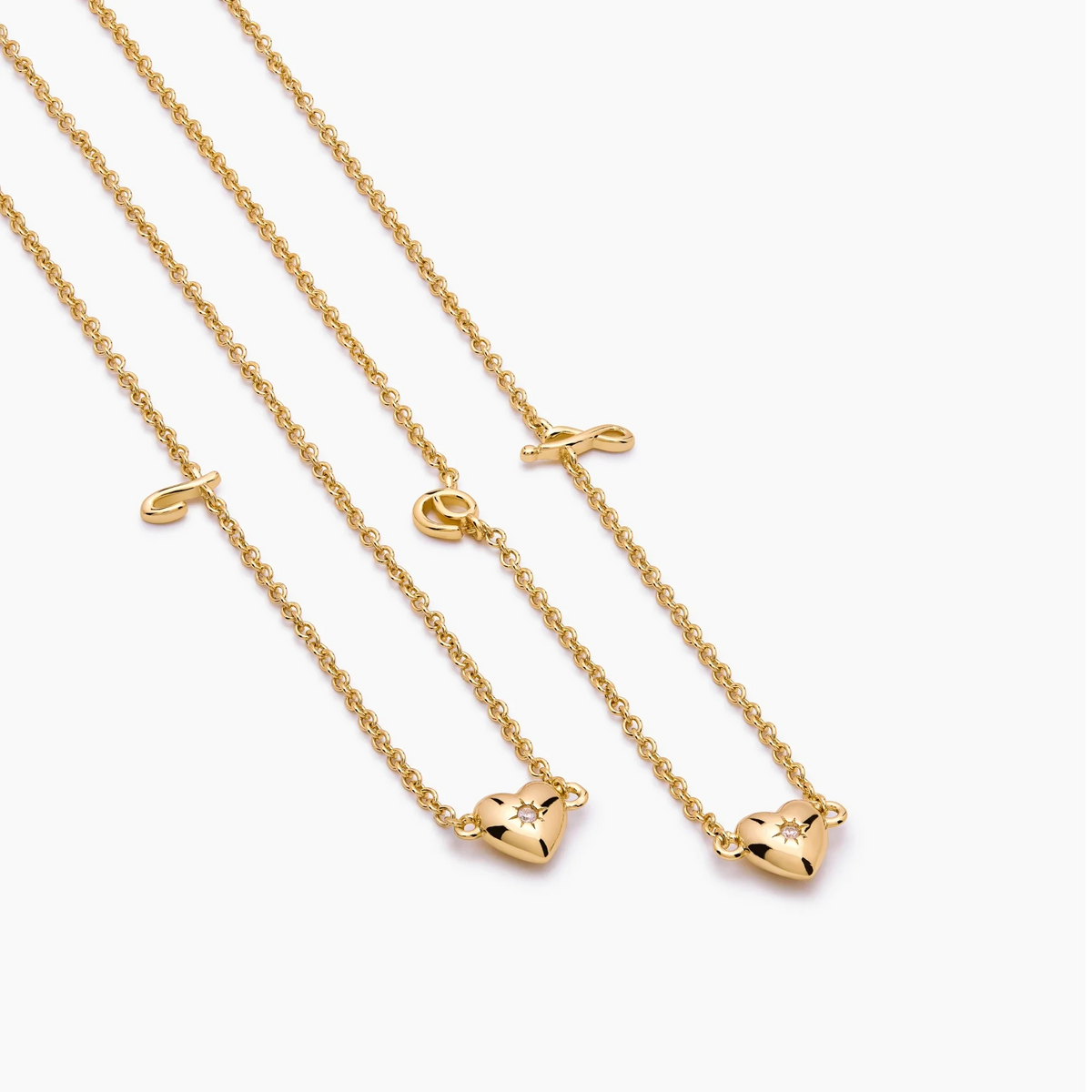Dainty Cursive Initial Necklace