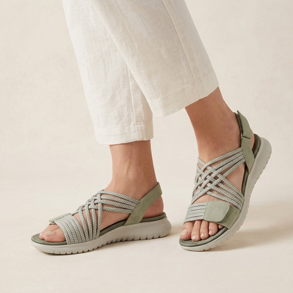 Sandalias de verano con correas ajustables para mujer