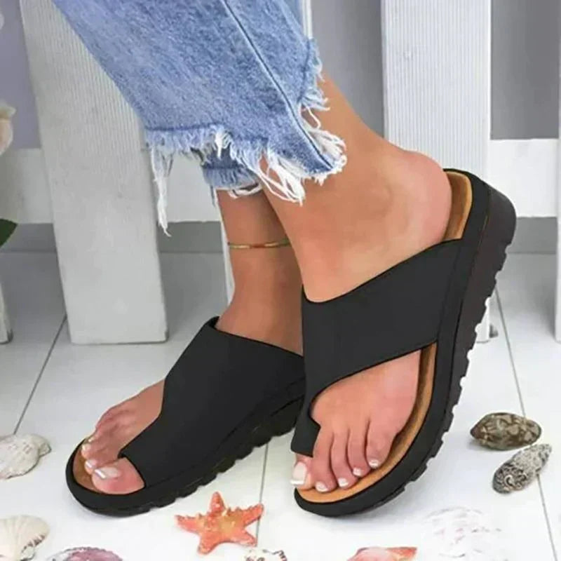 Zapatos sin cordones ortopédicos transpirables para mujer