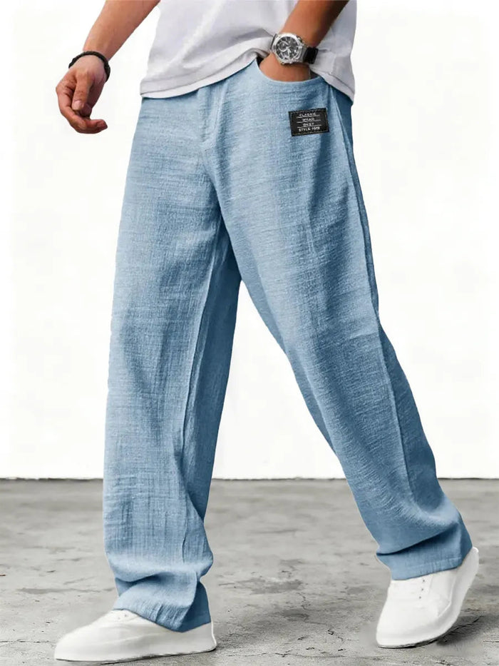 Pantalón de verano transpirable de corte holgado para hombre