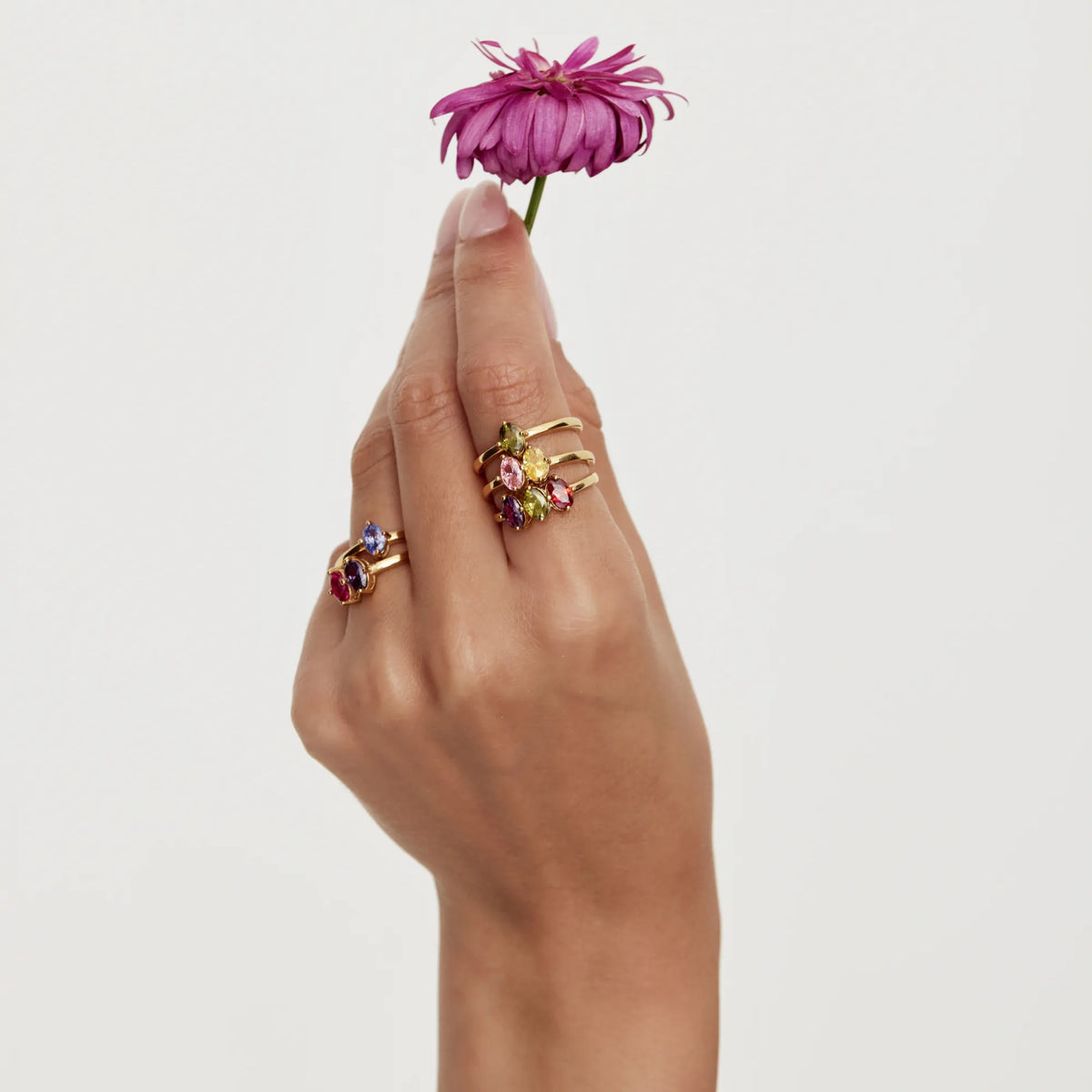 Marquise Family Birthstone Ring