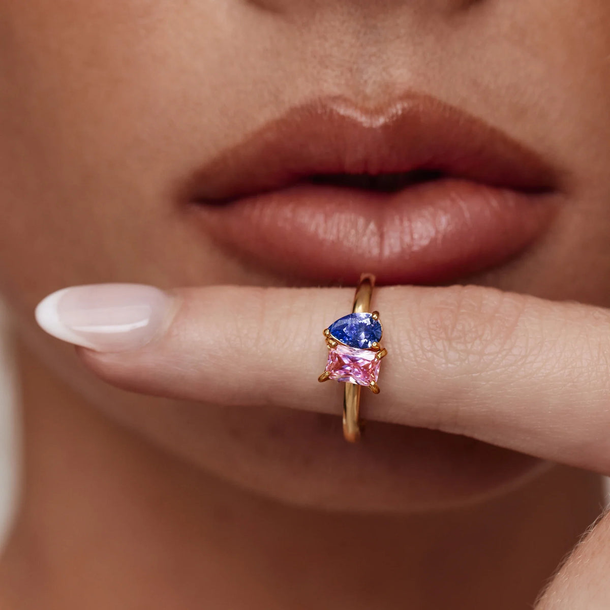 Duo Birthstone Ring