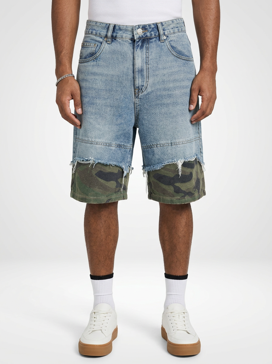 Men’s Denim Jeans Shorts Street Style