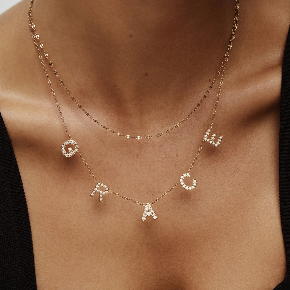 Pavé Custom Name Necklace