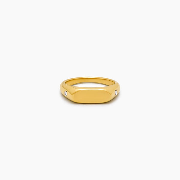 Twin Star Signet Ring