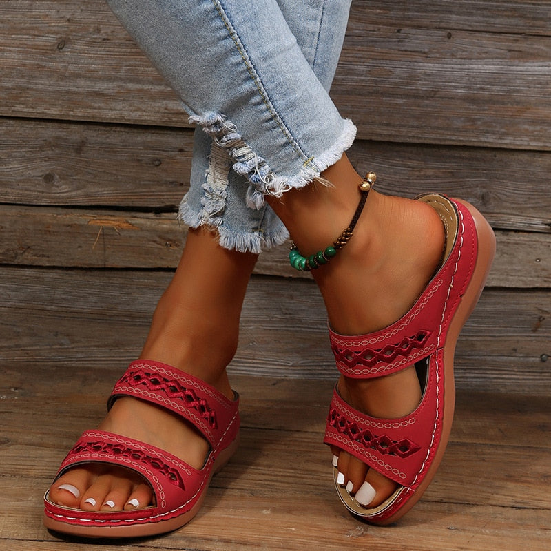 Sandalias ortopédicas ergonómicas para mujer