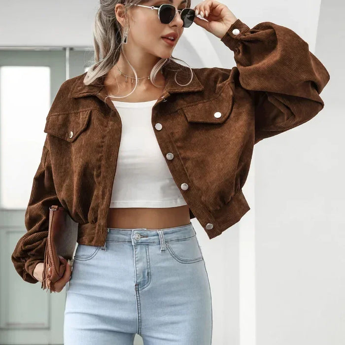 Tindra | Chaqueta corta de terciopelo para mujer