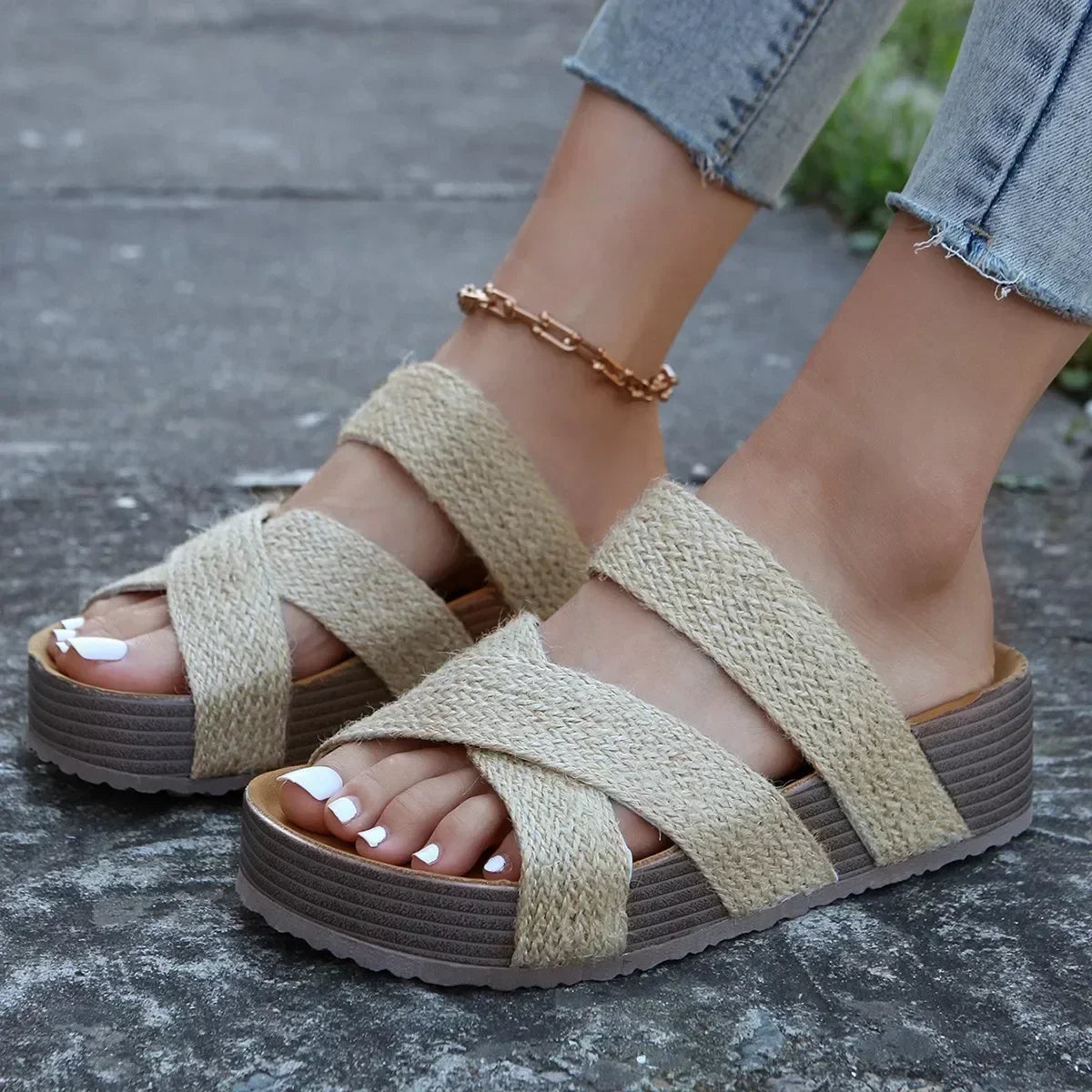 FussKomfort | Sandalias con estilo ortopédicas para mujer