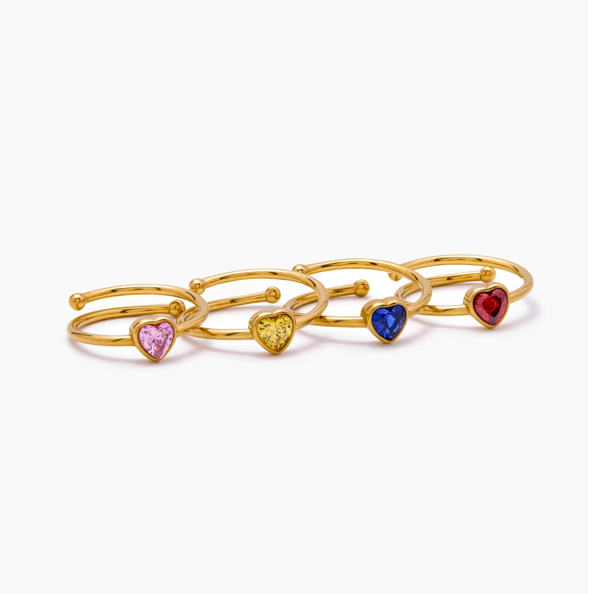Solo Heart Birthstone Ring