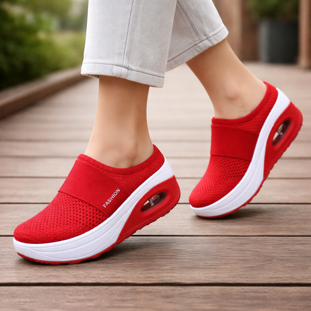Sandalias de cuña con soporte del arco para mujer
