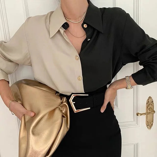Camisa de manga larga para mujer
