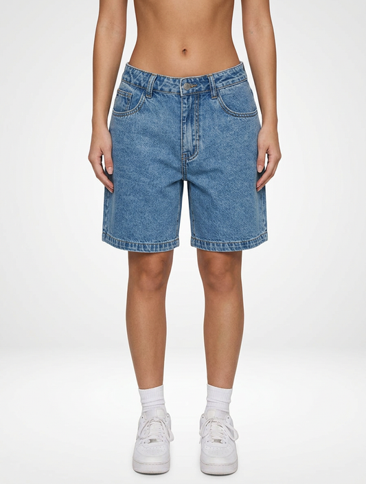 Women’s Denim Jeans Shorts with Relaxed Fit