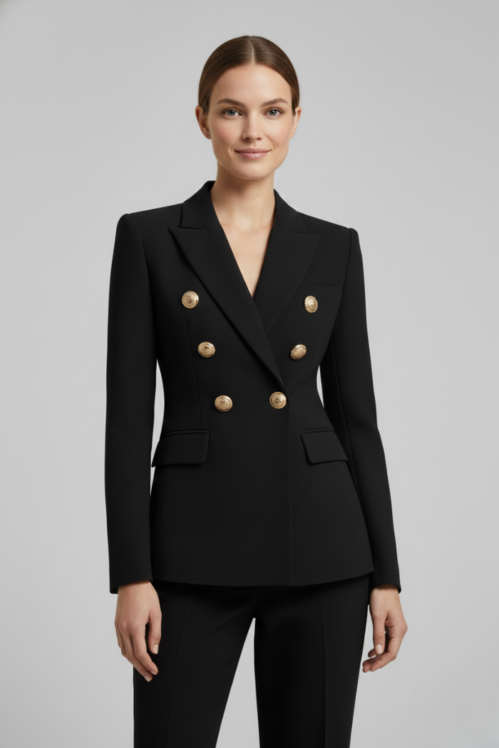 Abrigo dorado elegante para mujer